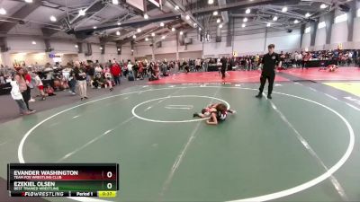 55 lbs Champ. Round 1 - Evander Washington, Team Fox Wrestling Club vs Ezekiel Olsen, Best Trained Wrestling