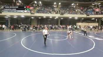 95 lbs Champ. Round 2 - Dasia McCracken, Robinson vs Samantha Lewis, Oak Forest