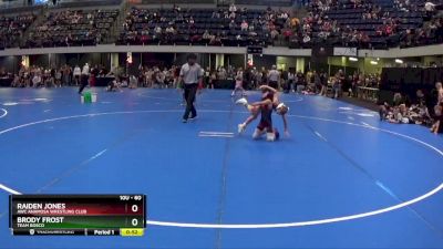 60 lbs Champ. Round 1 - Raiden Jones, AWC Anamosa Wrestling Club vs Brody Frost, Team Bosco