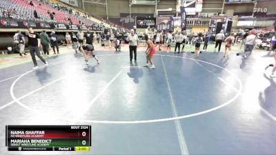 130 lbs Semifinal - Naima Ghaffar, M3 Wrestling Academy vs Mariaha Benedict, Sebolt Wrestling Academy