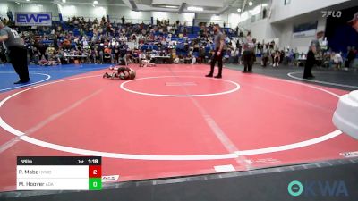 58 lbs Quarterfinal - Parker Mabe, Hilldale Youth Wrestling Club vs Madden Hoover, Ada Youth Wrestling