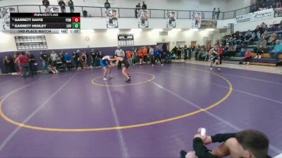 132 lbs 3rd Place Match - Garrett Davis, Powell Middle School vs Garrett Henley, Lovell Middle School