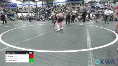 100 lbs Semifinal - Troy Butler, Weatherford Youth Wrestling vs Alexander Tessneer, Norman Grappling Club