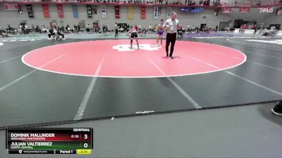 133 lbs Semifinal - Julian Valtierrez, North Central vs Dominik Mallinder, Wisconsin-Whitewater