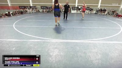 285 lbs 2nd Place Match (8 Team) - William Bomba, Idaho vs Tazer Phillips, Oklahoma Outlaws Red