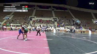 5A 215 lbs Cons. Round 2 - Charlie Boone, John Carroll Catholic HS vs Jonthan Mackey, Beauregard HS