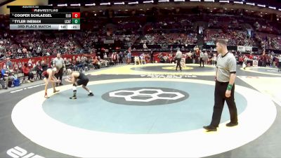 D3-126 lbs 3rd Place Match - Cooper Schlaegel, Elgin vs Tyler Ineman, Lake Cath.