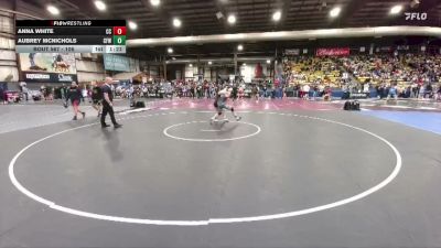 106 lbs Semifinal - Aubrey McNichols, Central Florida Wrestling vs Anna White, Central Cass