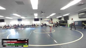 120 lbs Champ. Round 1 - Fernando Cazares, Warren vs Christian Gijon, La Mirada