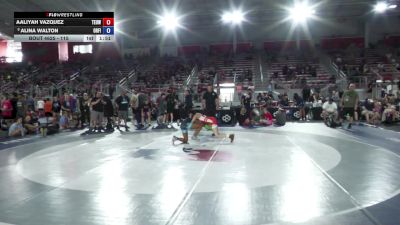 115 lbs Cons. Round 2 - Aaliyah Vazquez, Toss Em Up Wrestling Academy vs Alina Walton, Orange Fire