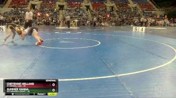 145 lbs Semis & 1st Wrestleback (8 Team) - Cheyenne Helland, E1-Central Cass vs Summer Hanna, W2-Bismarck Legacy