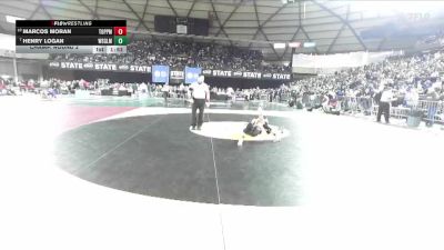 Boys 2A 106 lbs Champ. Round 2 - Henry Logan, Washougal vs Marcos Moran, Toppenish
