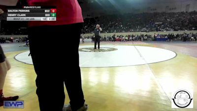 84 lbs Round Of 32 - Dalton Perkins, Mustang Middle School vs Henry Clark, Crossings Christian School