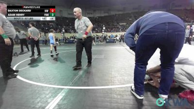 67 lbs Final - Daxton Deckard, Raw Wrestling Club vs Adam Henry, Powerhouse Wrestling