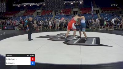 285 lbs Cons 32 #1 - Chase Norbury, Michigan vs Benjamin Lloyd, Pennsylvania