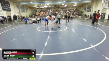 285 lbs Cons. Round 2 - Dayne Dalmas, Yorba Linda vs Aiden Wong, Fountain Valley