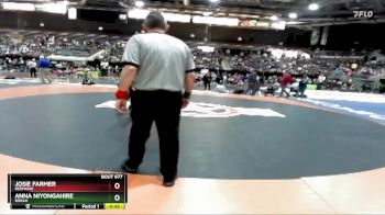 120 lbs Cons. Round 3 - Anna Niyongahire, Borah vs Josie Farmer, Redmond