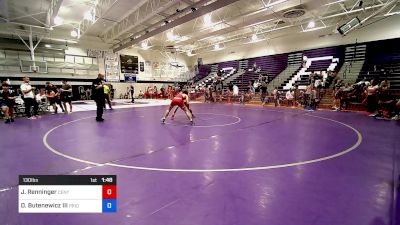 130 lbs Quarterfinal - Jake Renninger, Central Youth Wrestling vs David Butenewicz III, Pride WC