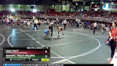 70 lbs Champ. Round 2 - Leax Hiatt, Superior Youth Wrestling vs Kendric Trout-Palomo, Nebraska Elite Wrestling Club