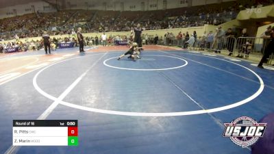 40 lbs Round Of 16 - Rhett Pitts, Cowboy Wrestling Club vs Zerek Marin, Woodward Youth Wrestling