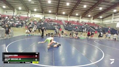 120 lbs Round 1 - Manakai Kirn, Nevada vs Geoff Brooks Jr, Idaho