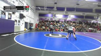 Boys 287 lbs 5th Place Match - Gabriel Stearns, Pleasant Valley Boys vs Harold Renick, Chico Boys