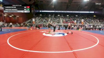 2A-126 lbs Quarterfinal - Weston Haskell, Moorcroft vs Landon Rhyne, Wind River