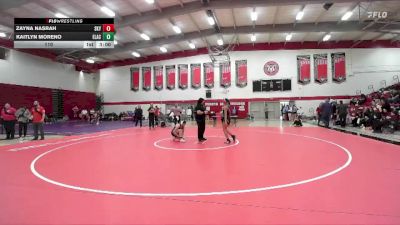110 lbs Placement (4 Team) - Zayna Nasrah, Skyline College vs Kaitlyn Moreno, East Los Angles College