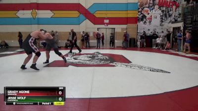 285 lbs Cons. Round 2 - Jesse Wolf, Chatfield vs Grady Agone, Windsor