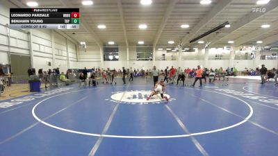 91 lbs Consi Of 8 #2 - Leonardo Parziale, Woburn vs Benjamin Young, Top Flight Wrestling Academy