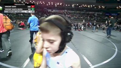 53 lbs Round Of 16 - Vincent Zeno, Shawnee vs Vincent Santa Maria, High Pace Wrestling Club