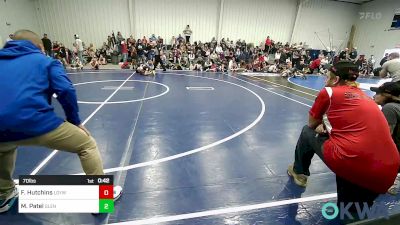 70 lbs Rr Rnd 2 - Fisher Hutchins, Locust Grove Youth Wrestling vs Mason Patel, Glenpool Youth Wrestling