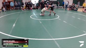 125 lbs Cons. Round 4 - Ashton De Leon, Bridger Valley Bruins Wrestling vs Hayden Smith, Green River Grapplers Wrestling
