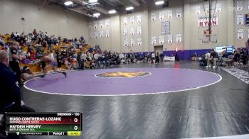 150 lbs Cons. Round 4 - Hayden Hervey, Battle Ground Aca. vs Hugo Contreras-Lozano, Downers Grove South
