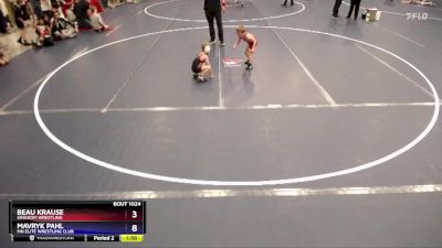 Round 2 - Beau Krause, Kingdom Wrestling vs Mavryk Pahl, MN Elite Wrestling Club