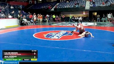 4A-165 lbs Quarterfinal - Nick Morgan, Holy Innocents` vs Calvin Brown, Benedictine Military School