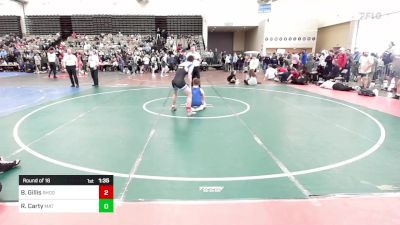 141-A lbs Round Of 16 - Brady Gillis, Rhode Rage vs Ryan Carty, Mat Return