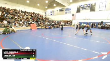 175 lbs Champ. Round 2 - Axel Gallardo, Santa Ana Valley vs Tinsley Tam, Irvine High School