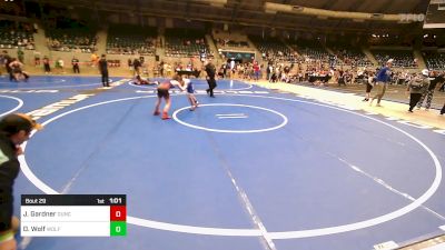 100 lbs Semifinal - Jackson Gardner, Duncan Demon Wrestling vs Denver Wolf, Wolfpak Wrestling