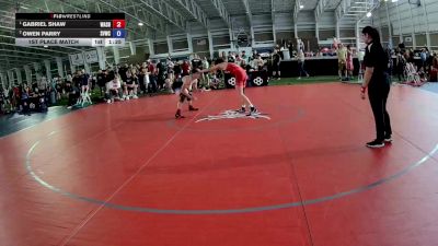 140 lbs 1st Place Match - Gabriel Shaw, Washington vs Owen Parry, Star Valley Wrestling Club