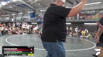 95 lbs Round 8 (10 Team) - Maddox McCullough, Williamson County WC vs Colton Burton, Louisiananimals Black