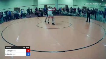 92 lbs Quarterfinal - Thomas Edinger, MWC Wrestling Academy vs Ryder Depies, Northern Exposure Wrestling Club