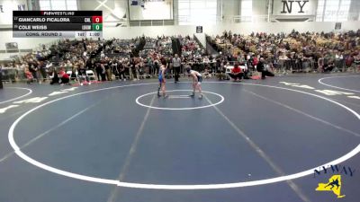 66 lbs Cons. Round 3 - Cole Weiss, Long Beach Gladiators Wrestling vs Giancarlo Ficalora, Club Not Listed