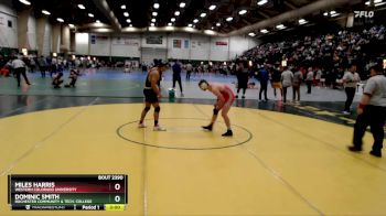 149 lbs Cons. Round 2 - Dominic Smith, Rochester Community & Tech. College vs Miles Harris, Western Colorado University