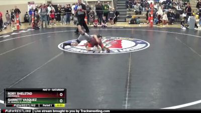 65 lbs Champ. Round 2 - Garrett Vasquez, St. Francis Gladiators vs Rory Shelstad, Centennial