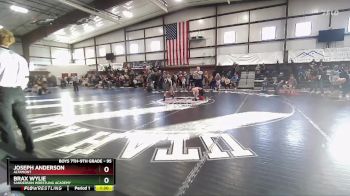 95 lbs Champ. Round 1 - Brax Wylie, Sanderson Wrestling Academy vs Joseph Anderson, Altamont