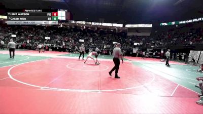 120 lbs Semifinal - Caleb Mize, MIRA vs Luke Watson, PWCA