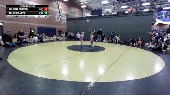 55 lbs Round 2 - Allie Spillett, American Falls Wrestling Club vs Elliette Craver, Fighting Squirrels Wrestling Club