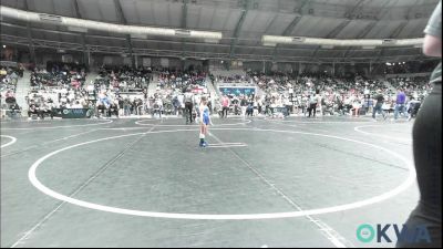 37 lbs Round Of 32 - Kobe Haderer, Redskins Wrestling Club vs Payslinn Anson, Newkirk Takedown Club