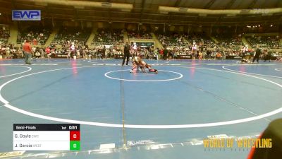 55 lbs Semifinal - Garrett Doyle, Cowboy Wrestling Club vs Jionni Garcia, Western Nebraska Elite